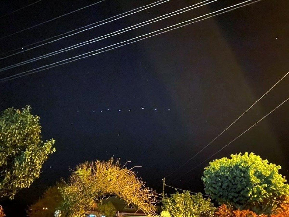 Gökyüzündeki esrarengiz ışıklar merak konusu oldu