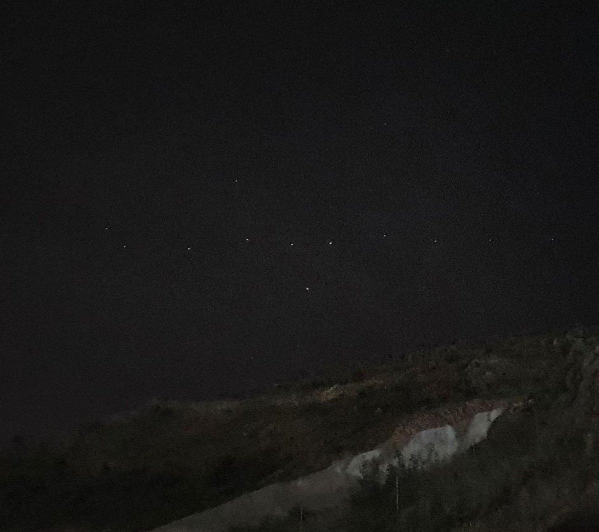 Gökyüzündeki esrarengiz ışıklar merak konusu oldu