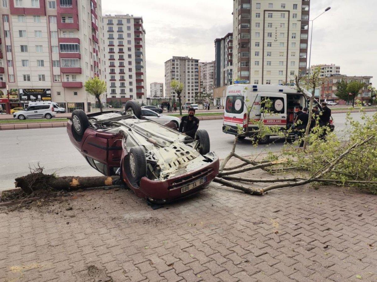 Kayseri'de trafik kazası: 1 yaralı