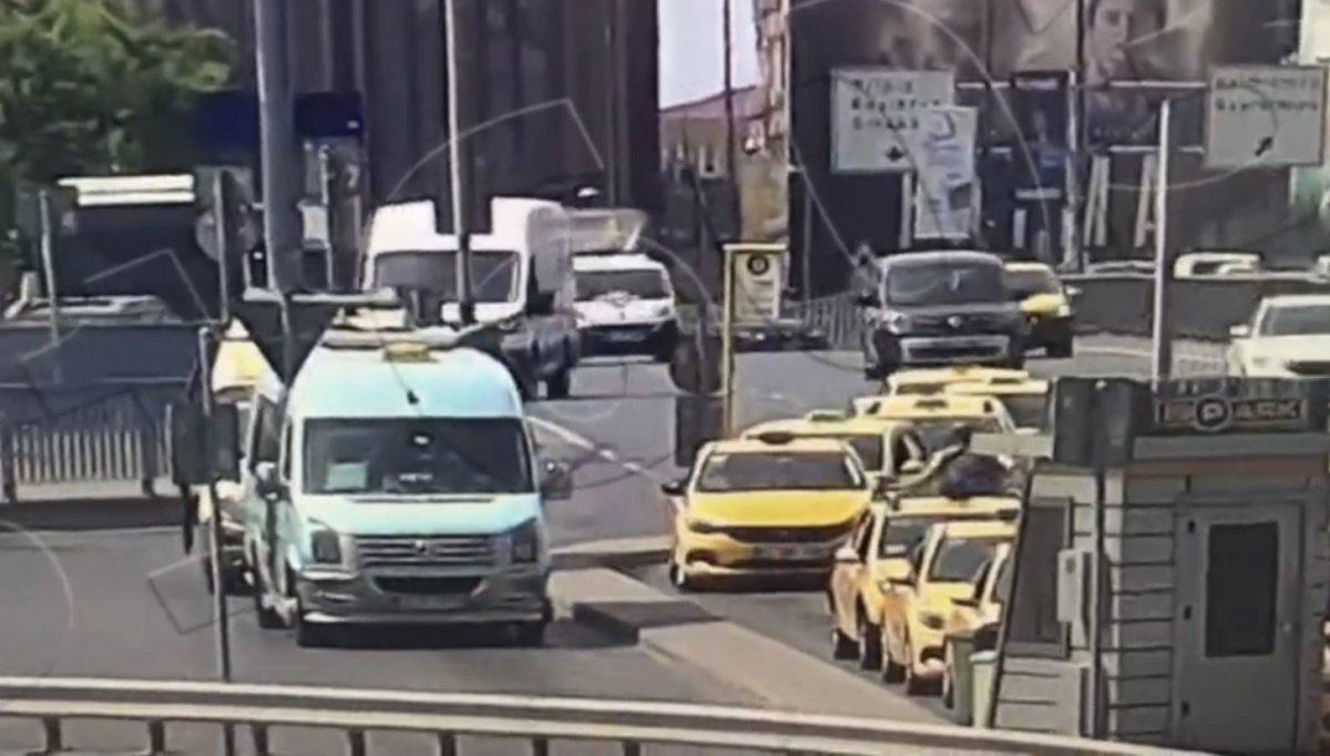 Zincirlikuyu'da 11 araç kazaya karıştı: O anlar kamerada