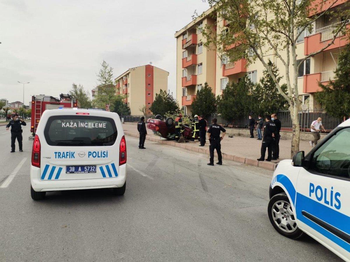 Kayseri'de trafik kazası: 1 yaralı