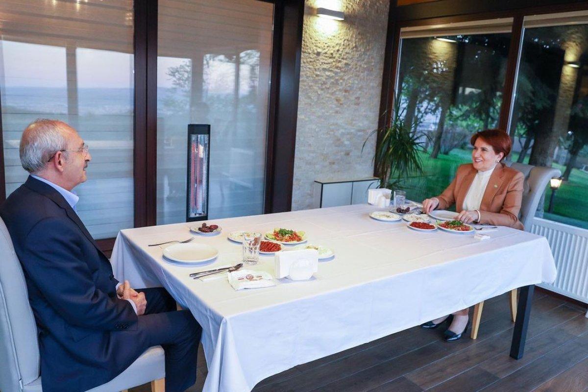 Meral Akşener ile Kemal Kılıçdaroğlu iftarda bir araya geldi