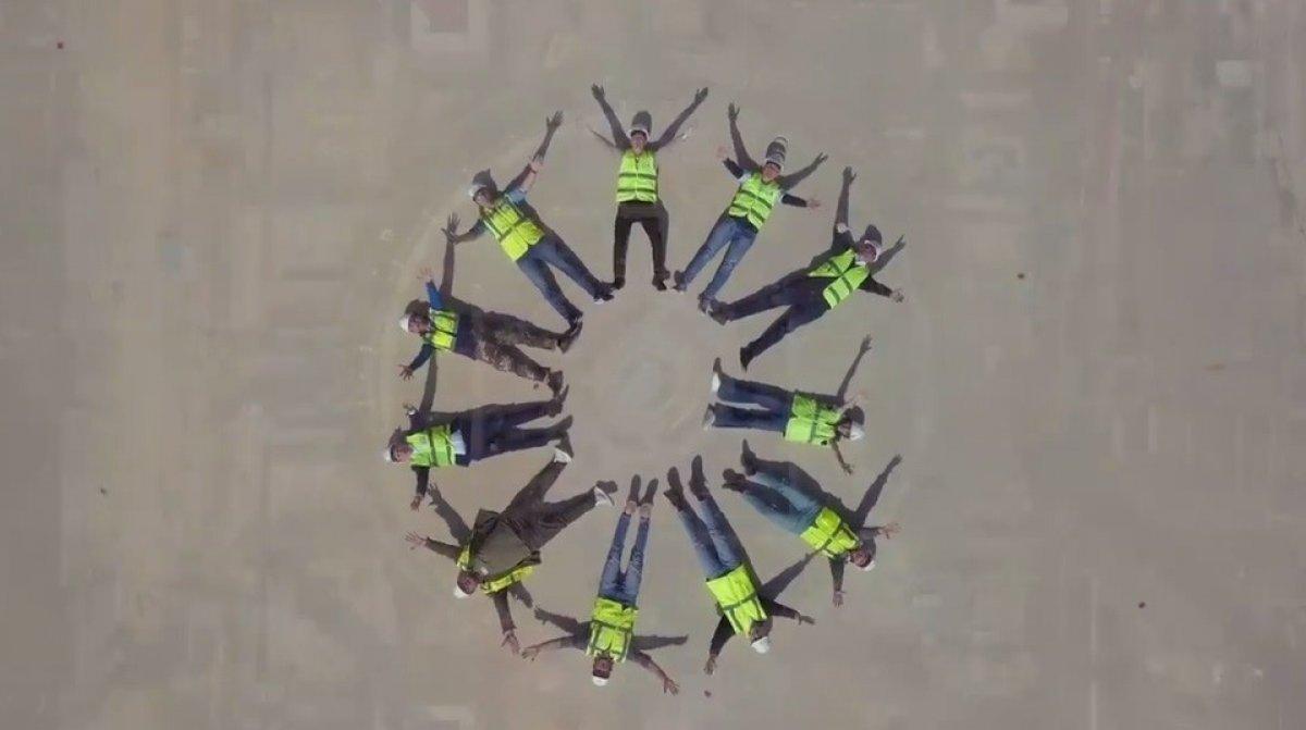 Akkuyu NGS çalışanları, Rusça şarkı söyleyerek klip çekti