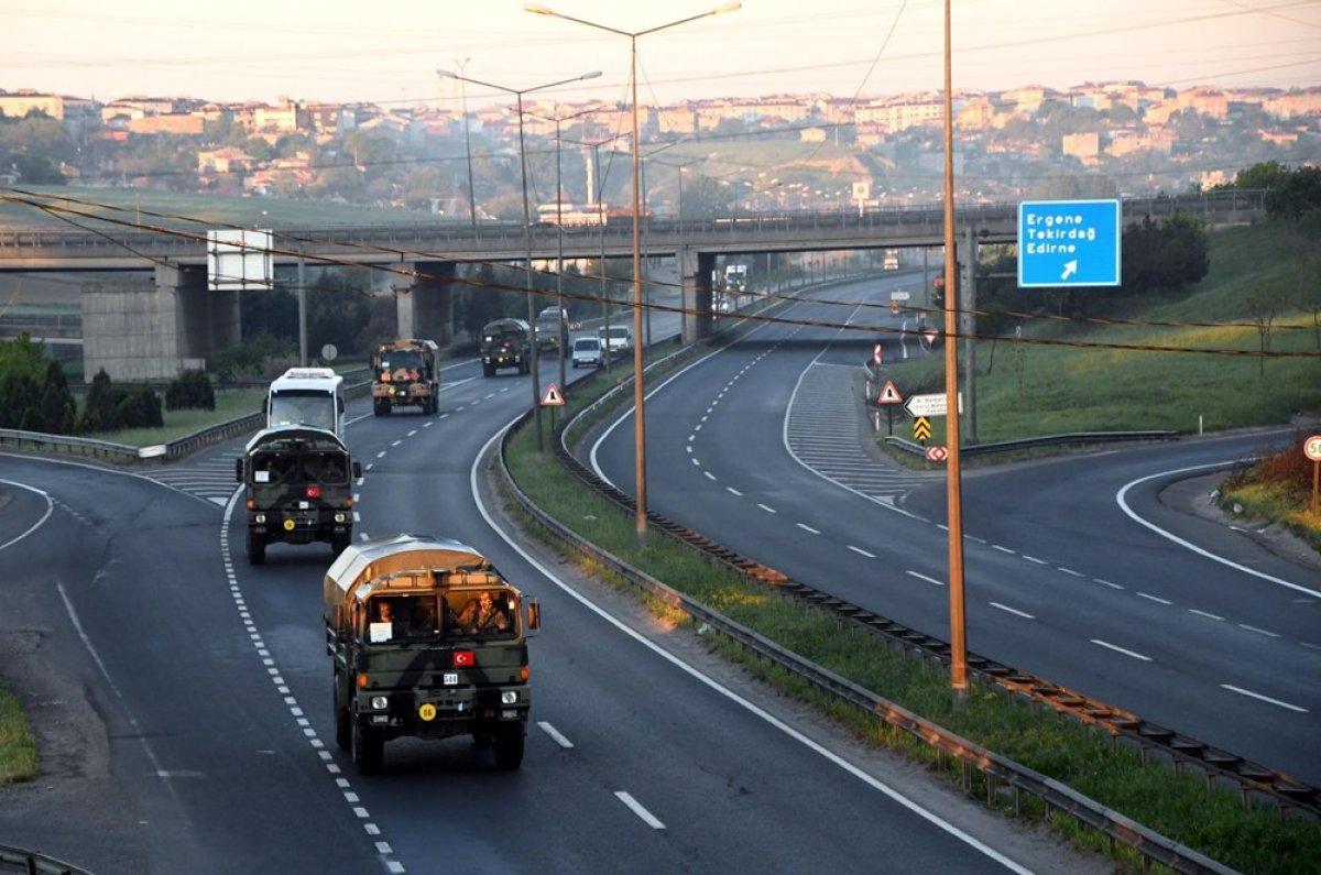 NATO tatbikatına katılacak olan askerler, Tekirdağ'dan yola çıktı