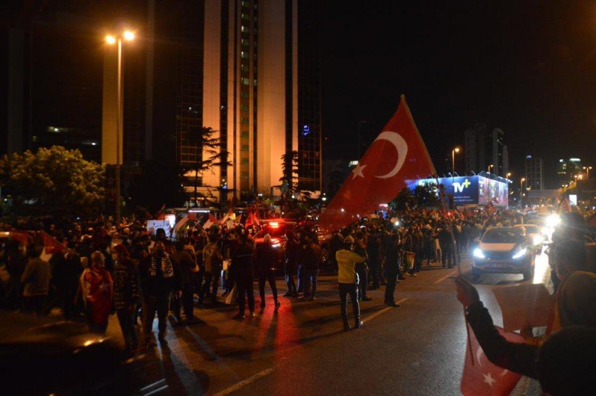 İsrail Başkonsolosluğu önündeki protesto devam ediyor