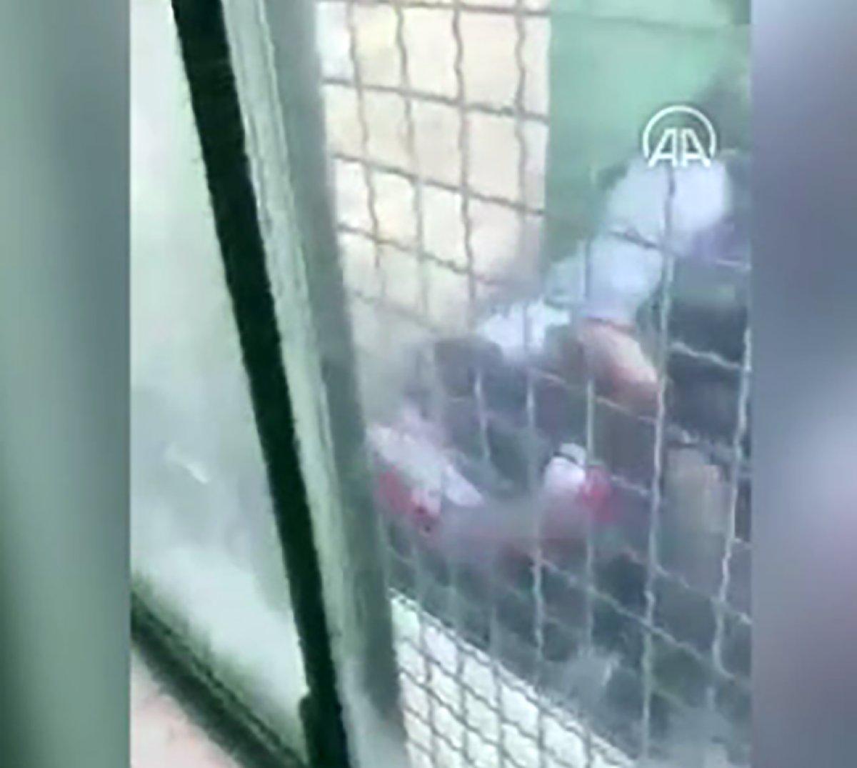 İsrail polisinin Filistinli gence vurma anları kamerada