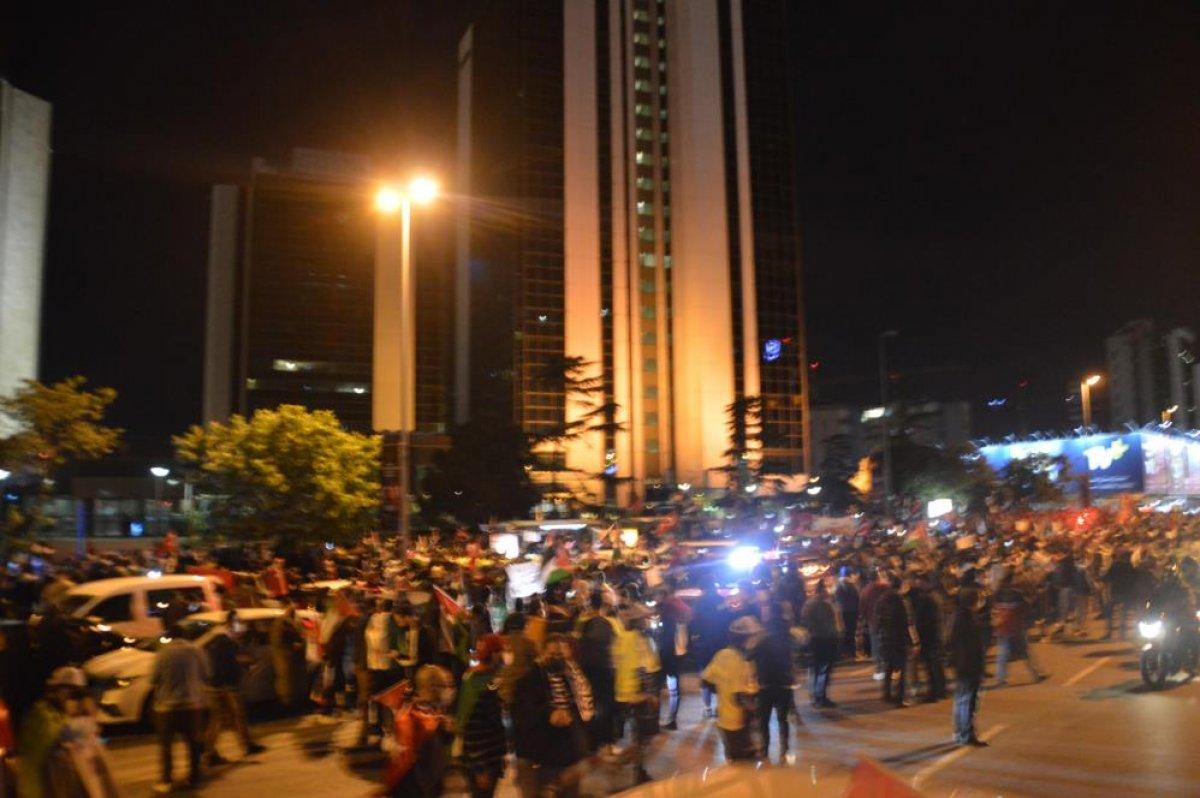 İsrail Başkonsolosluğu önündeki protesto devam ediyor
