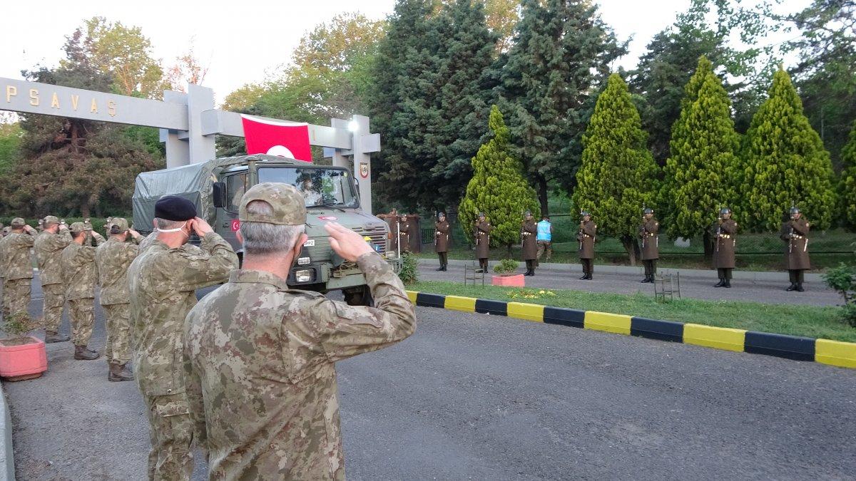 NATO tatbikatına katılacak olan askerler, Tekirdağ'dan yola çıktı
