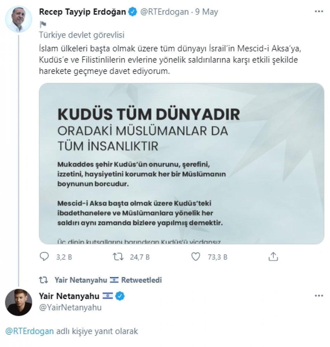 Netanyahu'nun oğlundan skandal paylaşım