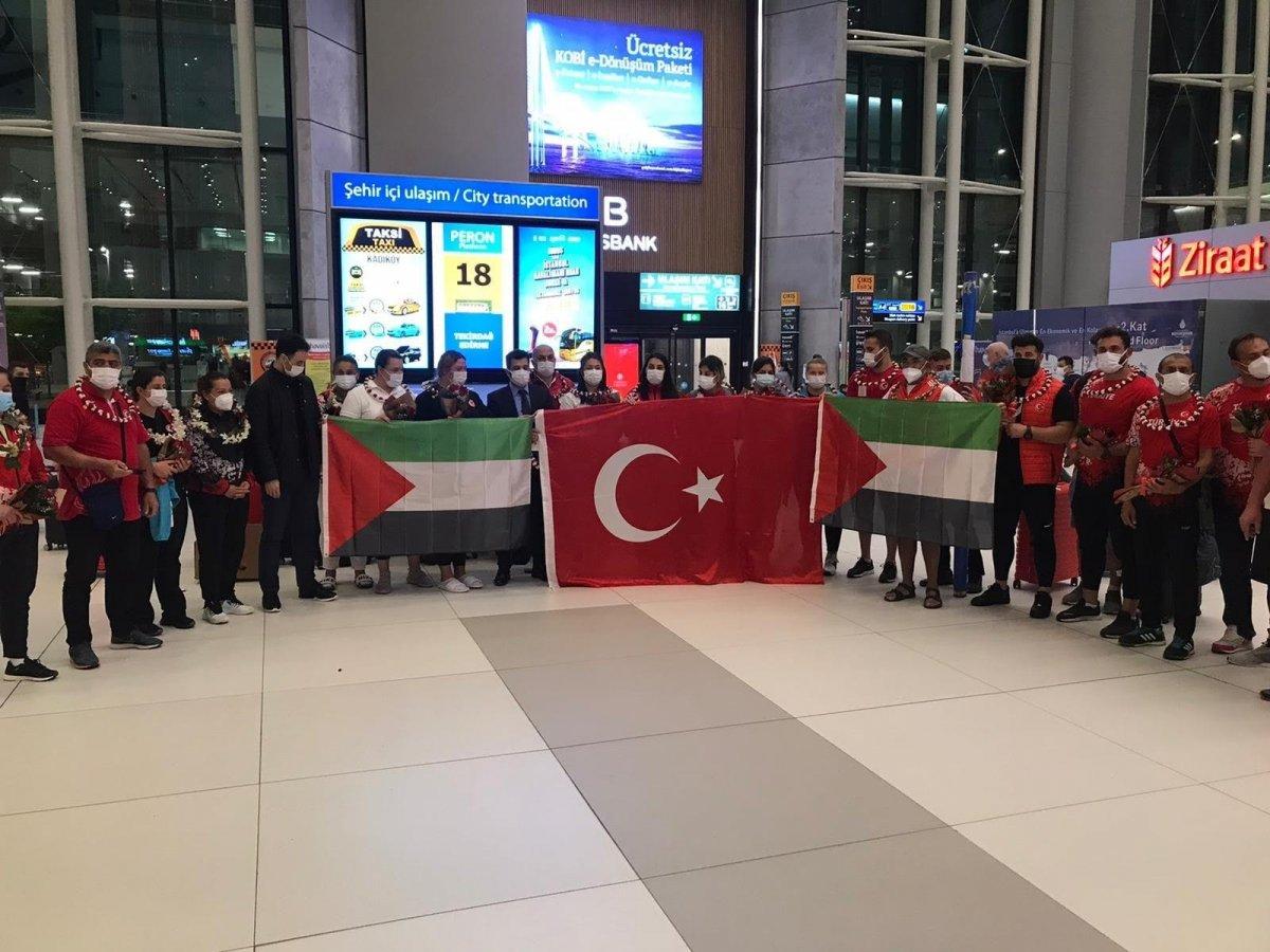 Milli atıcılarımızdan Filistin'e destek