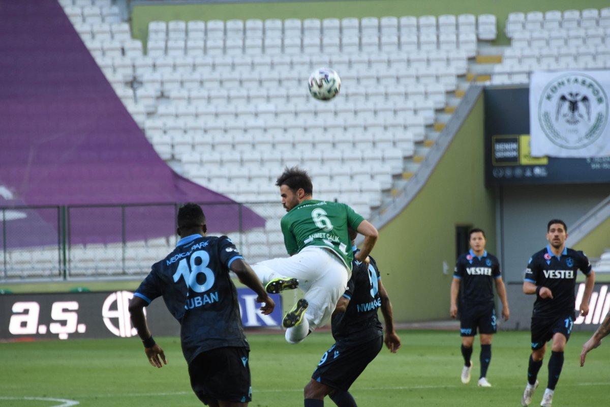 Trabzonspor deplasmanda Konyaspor ile berabere kaldı