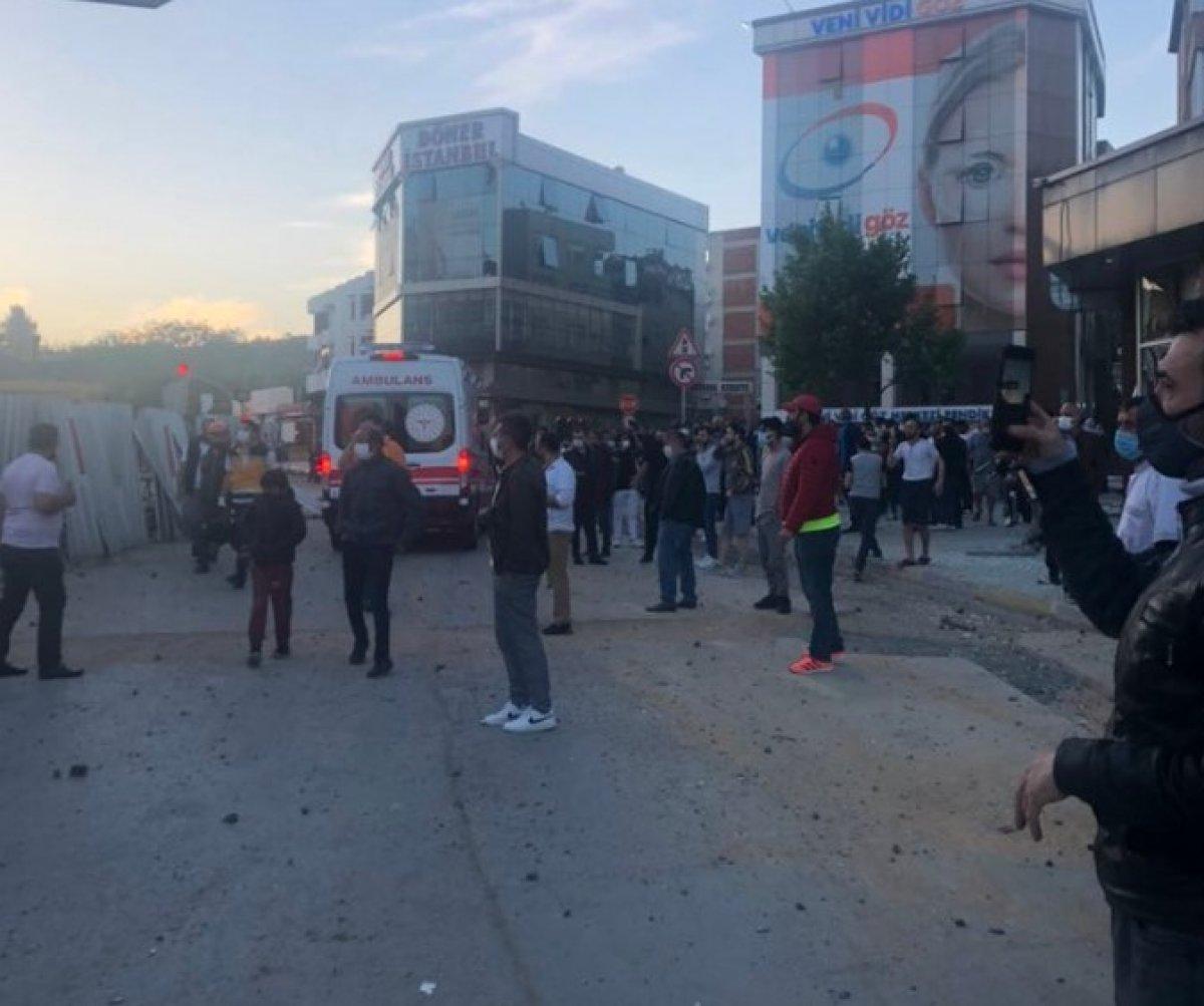 Pendik'te metro inşaatında patlama