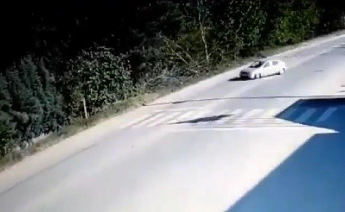 Kocaeli'de ölümlü kaza anının görüntüleri