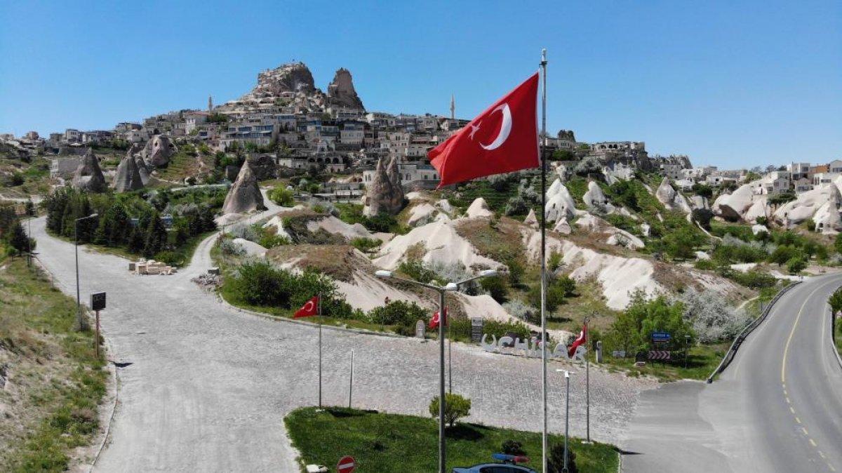 Kapadokya sessizliğe gömüldü