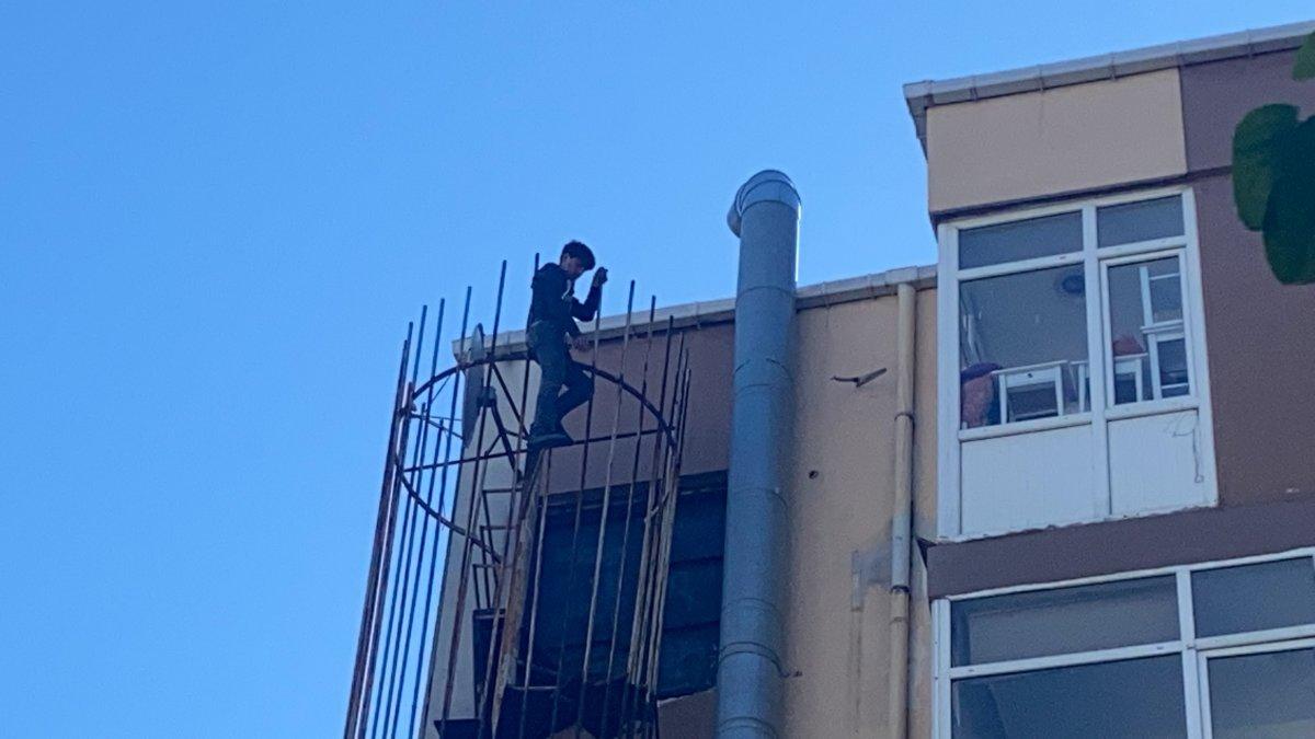 İstanbul'da intihar girişiminde şaşkına çeviren anlar