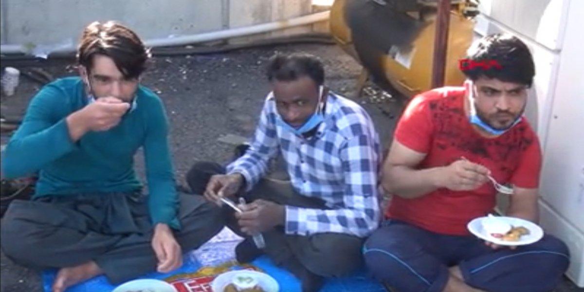 Kahramanmaraş’ta polisten kaçak göçmenlere bayram ziyareti