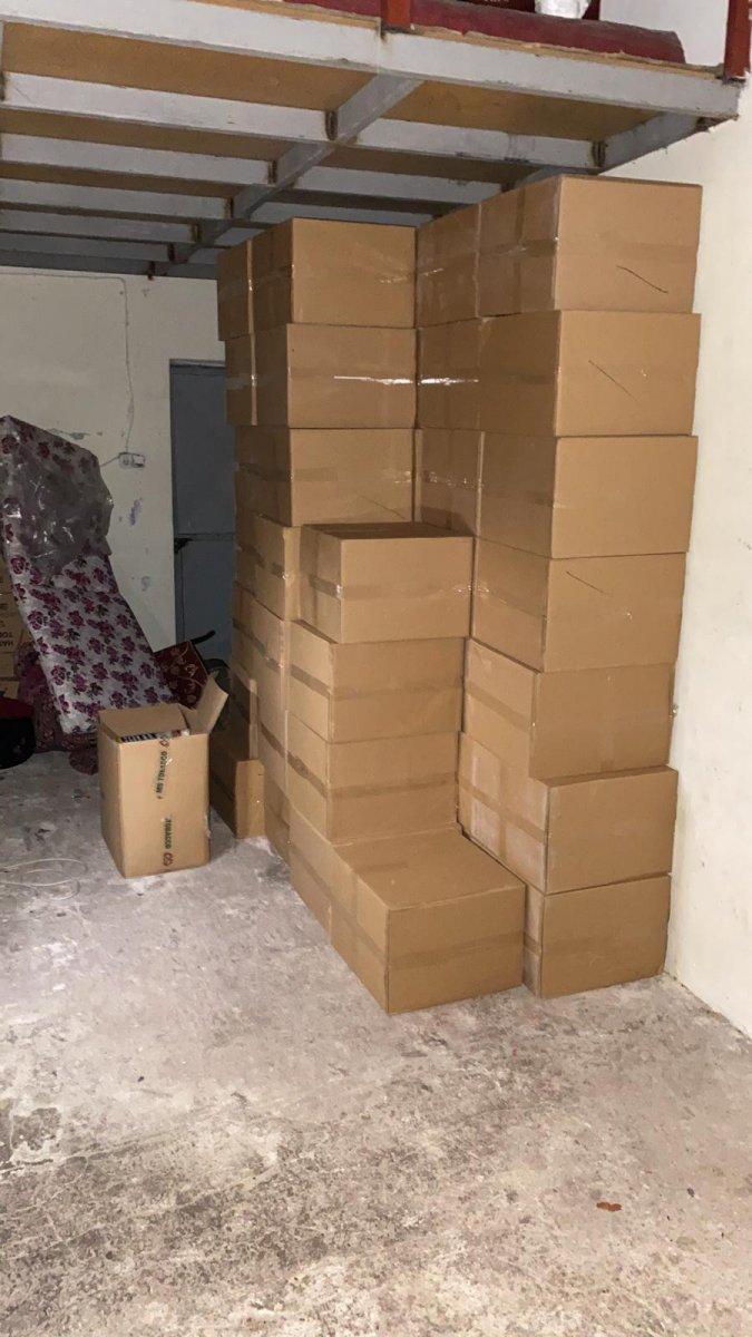 Gaziantep’te 470 bin adet kaçak makaron ele geçirildi