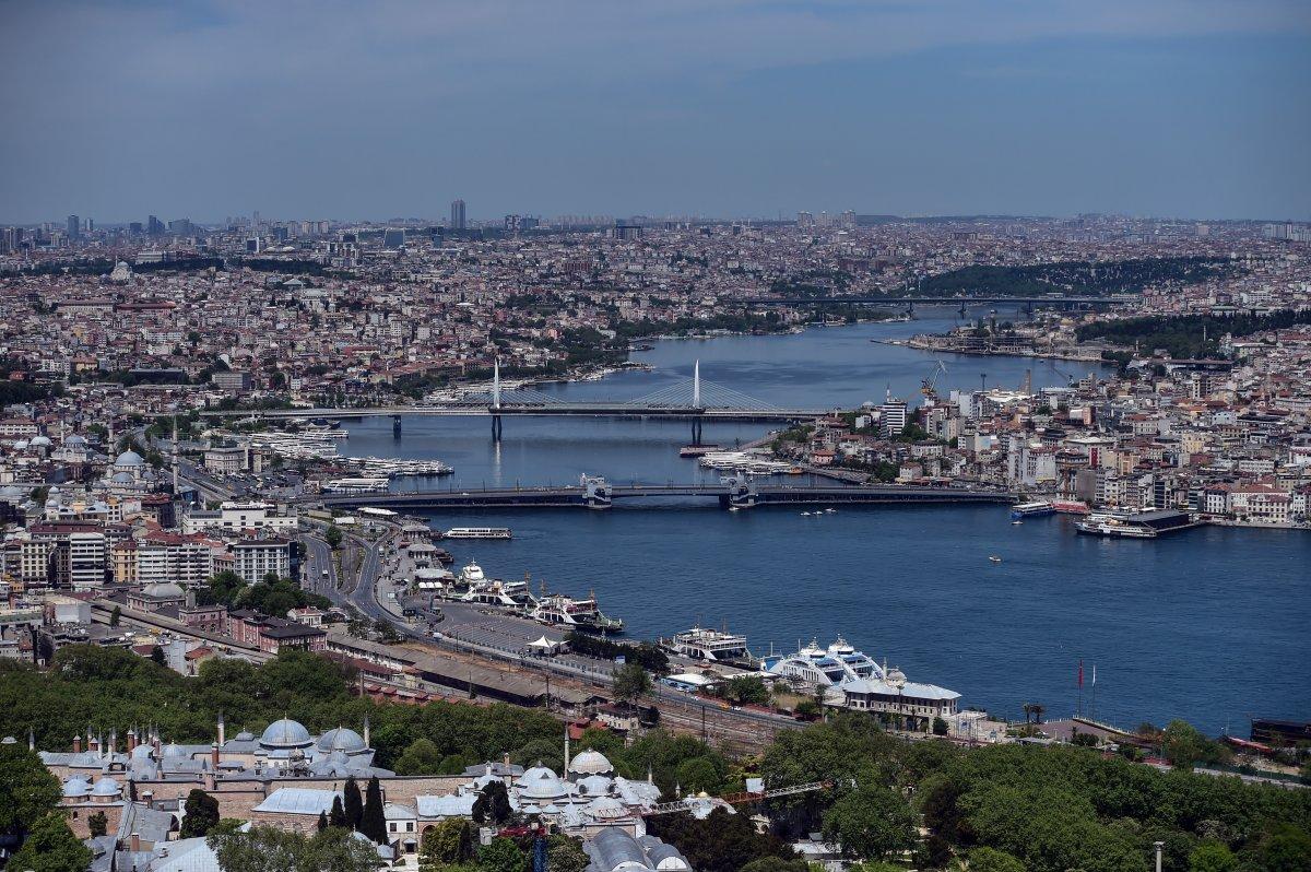 İstanbul'un tarihi ve turistik yerleri havadan görüntülendi