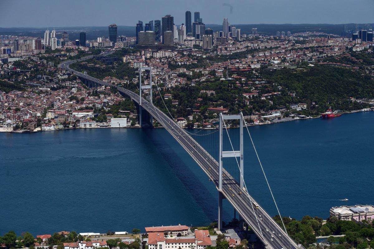 İstanbul'un tarihi ve turistik yerleri havadan görüntülendi
