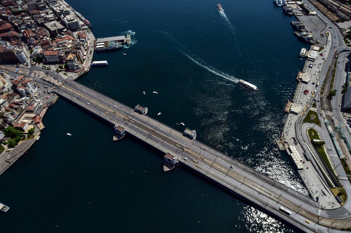 İstanbul'un tarihi ve turistik yerleri havadan görüntülendi