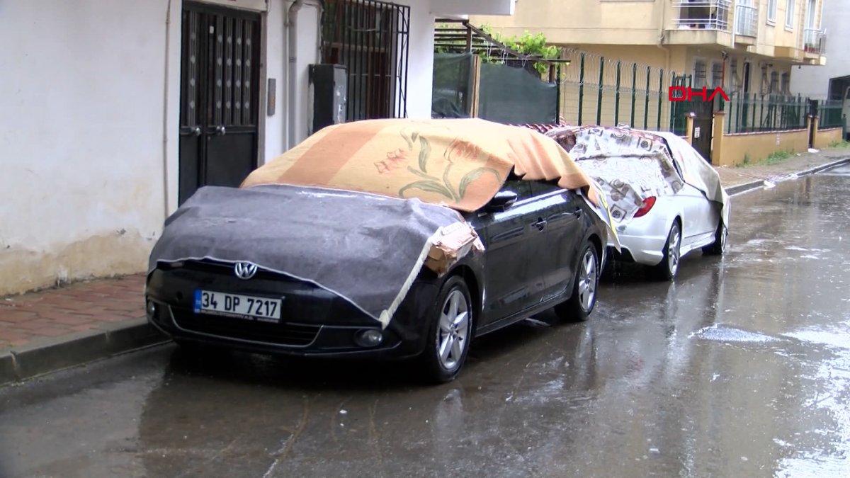 İstanbul'da doluya karşı battaniyeli önlem