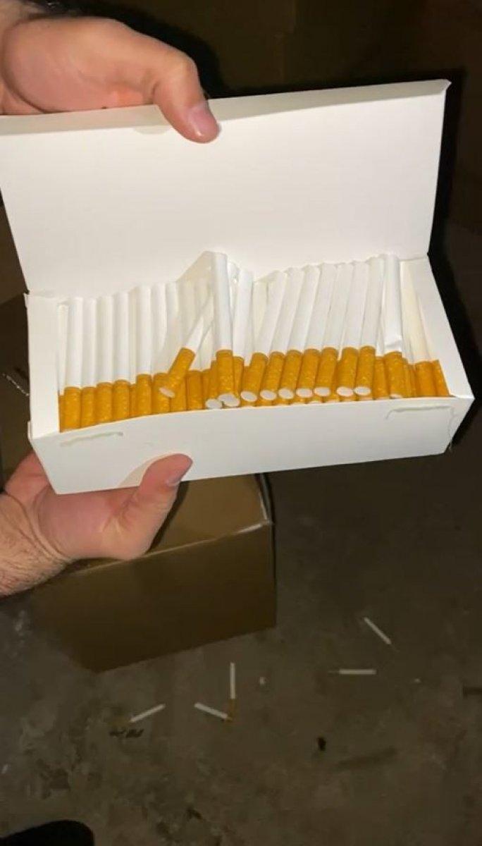 Gaziantep’te 470 bin adet kaçak makaron ele geçirildi