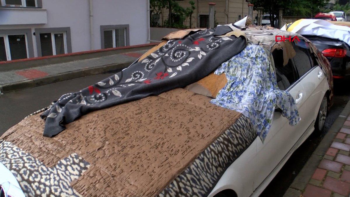 İstanbul'da doluya karşı battaniyeli önlem