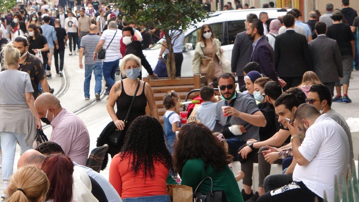İstanbul’da tam kapanma bitti, İstiklal Caddesi doldu