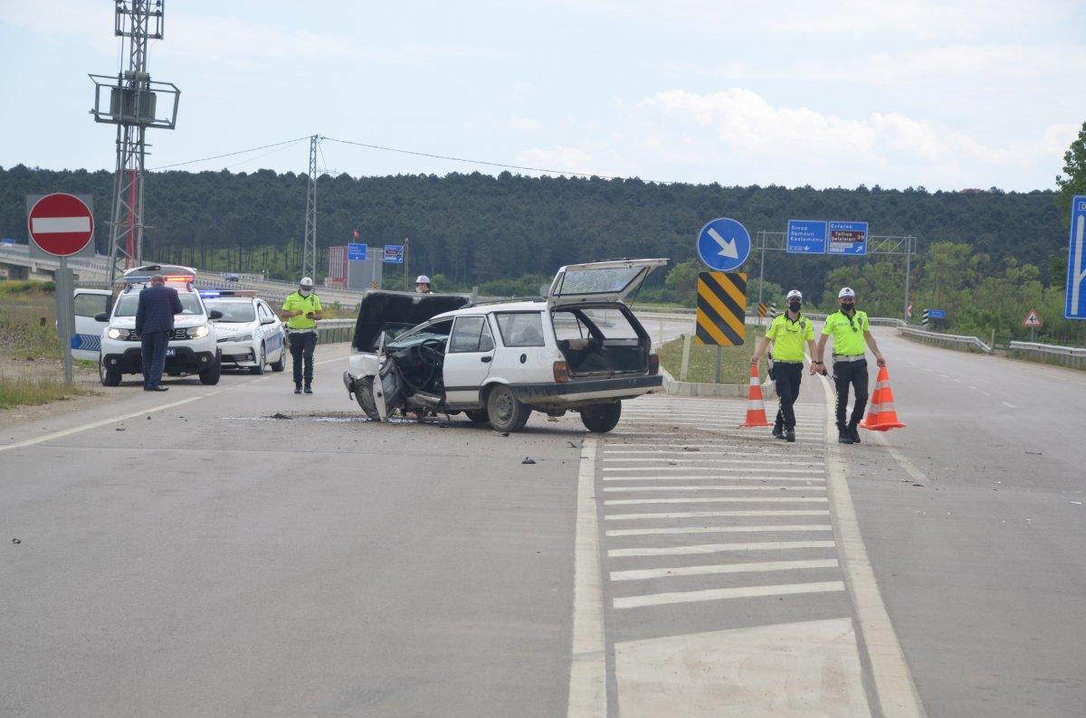 Sinop’ta kaza: LPG tankeri yola fırladı