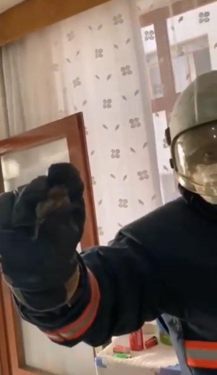 Mersin'de yarasalar, mutfaktaki davlumbaza girdi