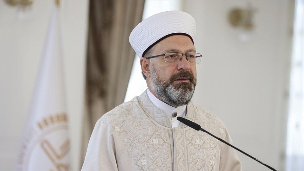 Diyanet İşleri Başkanı Erbaş: Gençler, Filistin davasını aklınızdan çıkarmayın