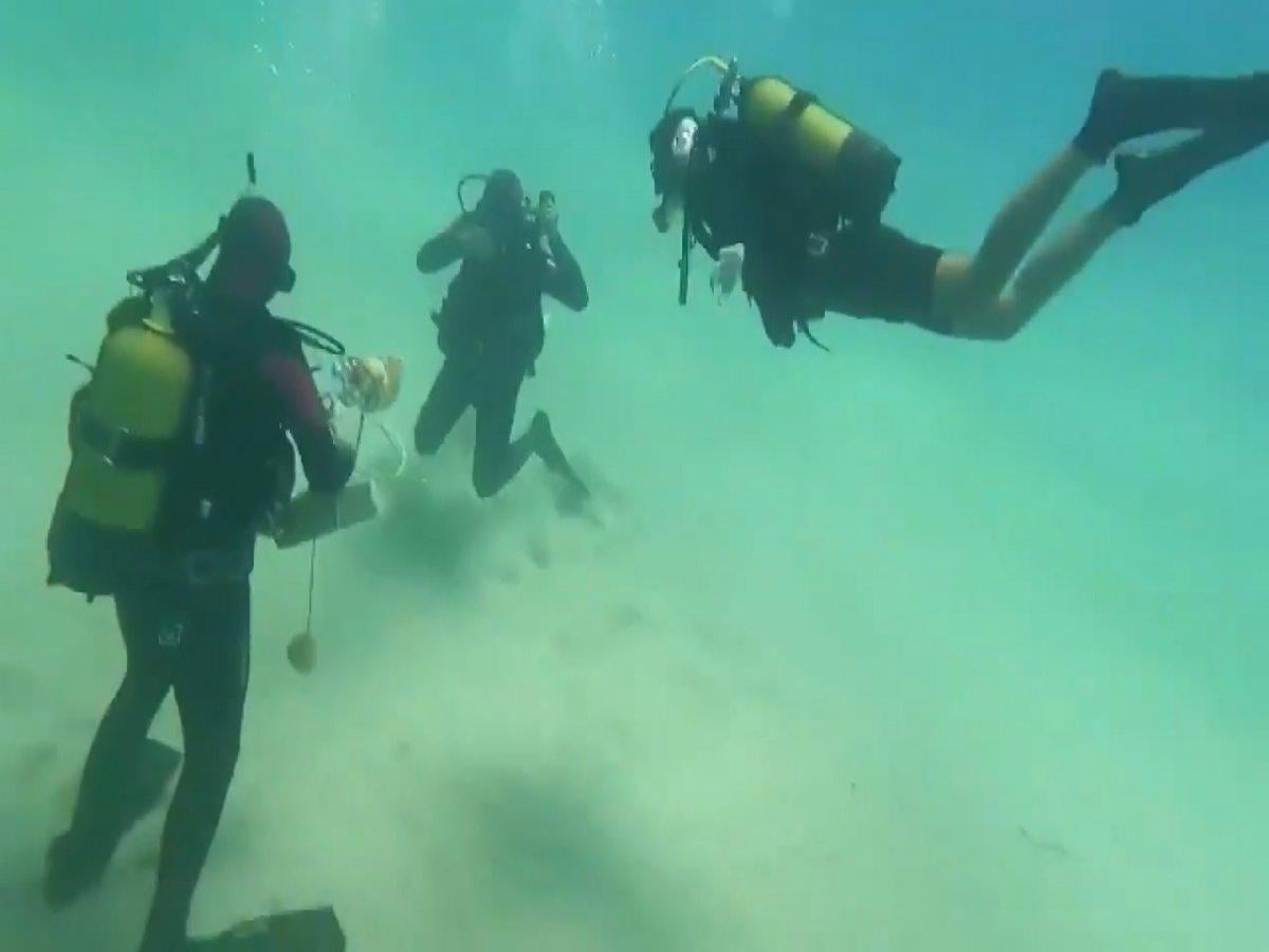 Mehmetçik, Libya'da su altında mühimmat eğitimi verdi