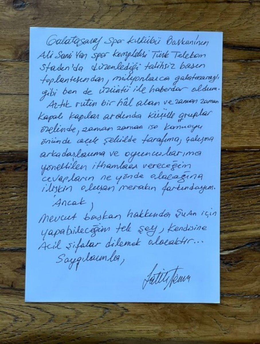 Fatih Terim'den Mustafa Cengiz'e 19.05'te yanıt