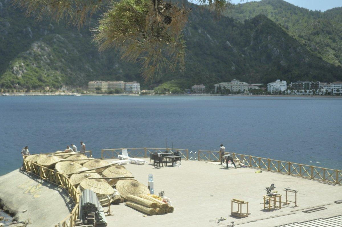 Marmaris'te ücretsiz lüks halk plajı