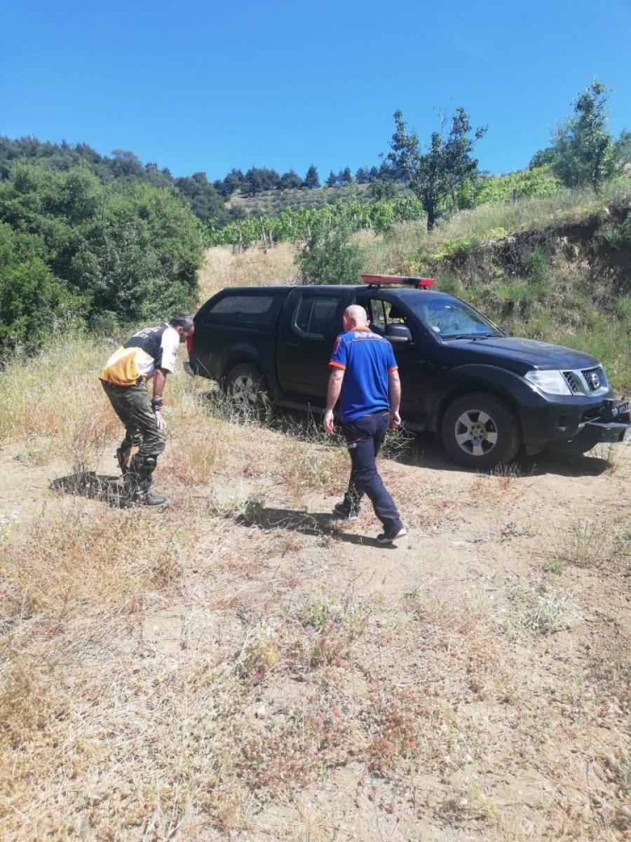 Manisa'da motosikletiyle kaza yaptı, imdadına AFAD yetişti