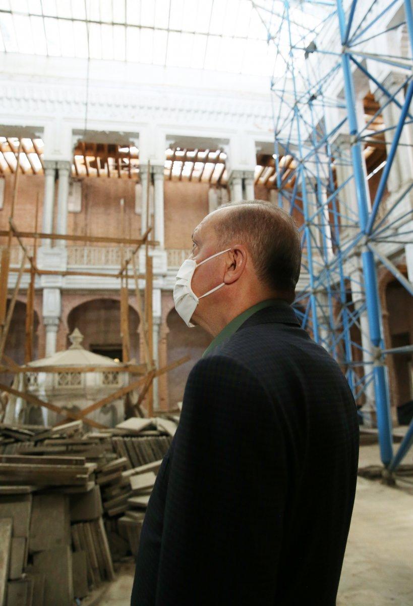 Cumhurbaşkanı Erdoğan, İstanbul'da incelemelerde bulundu