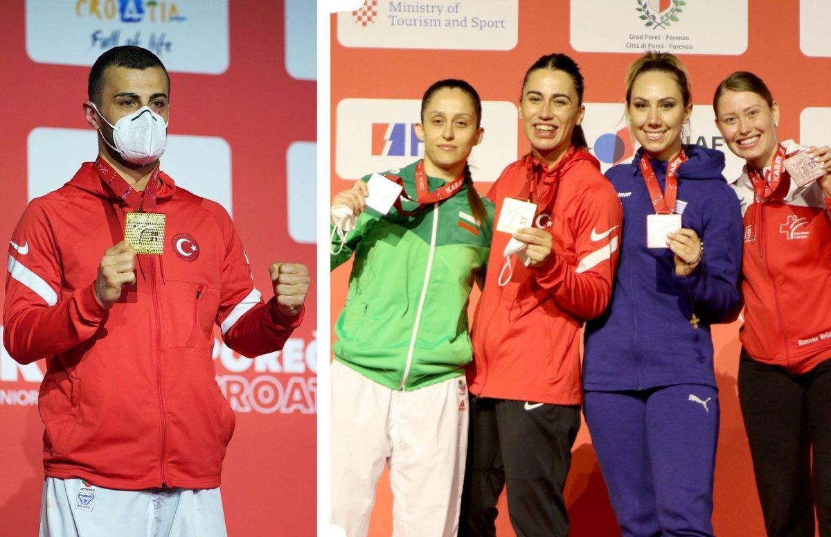 Avrupa Karate Şampiyonası'nda milli sporculardan madalya yağmuru