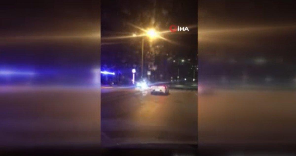 Küçükçekmece’de trafiğin ortasında drift atan şahsa para cezası verildi