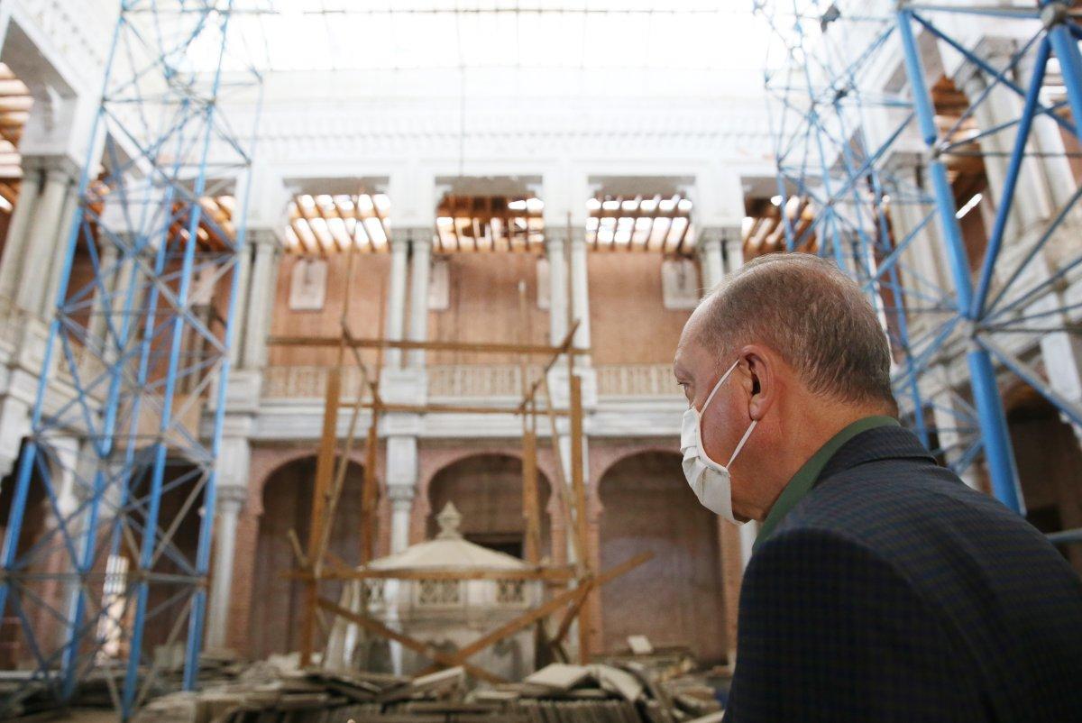 Cumhurbaşkanı Erdoğan, İstanbul'da incelemelerde bulundu