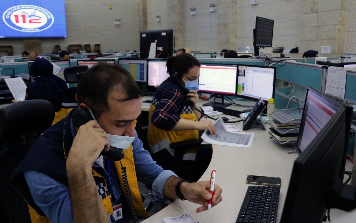 112'ye gelen çağrılar pes dedirtti