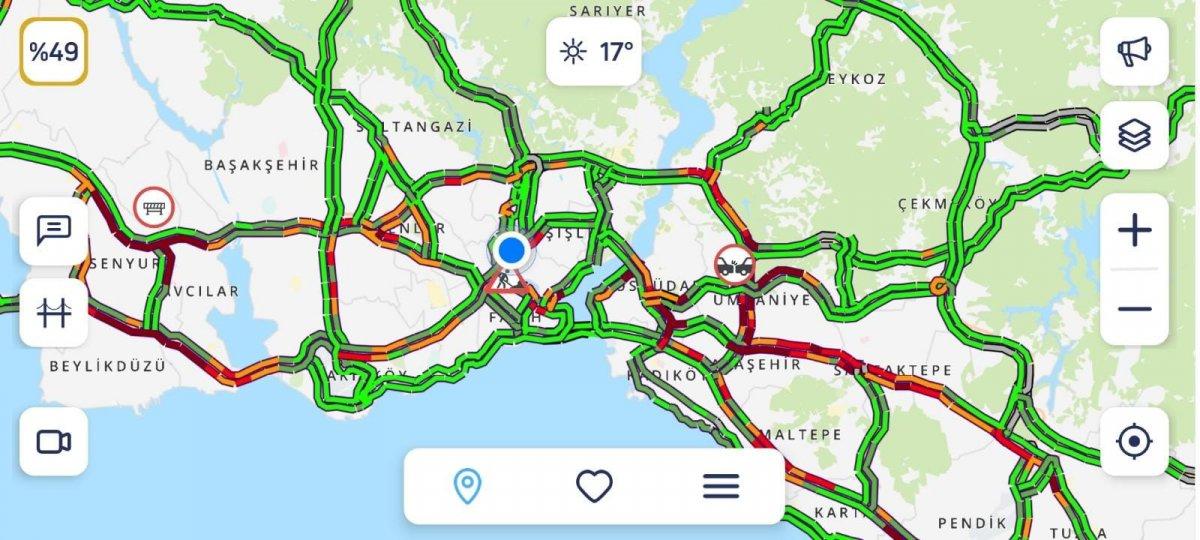 İstanbul’da haftanın ilk iş günü trafiği