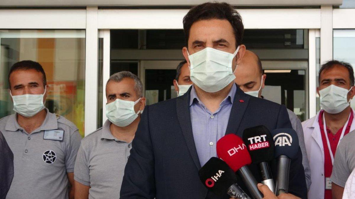 Van'da yaralı olarak geldiği hastanede 6 kişiyi darbetti