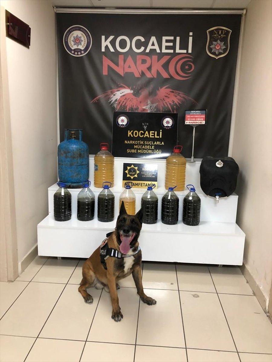Kocaeli’de mutfak tüpünün içinden metamfetamin çıktı