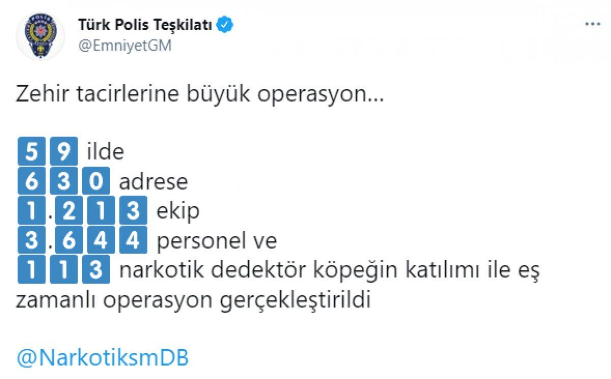 İstanbul'da uyuşturucu operasyonu: 574 kişiye gözaltı kararı