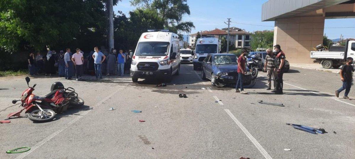 Düzce'de trafik kazası: 1 yaralı
