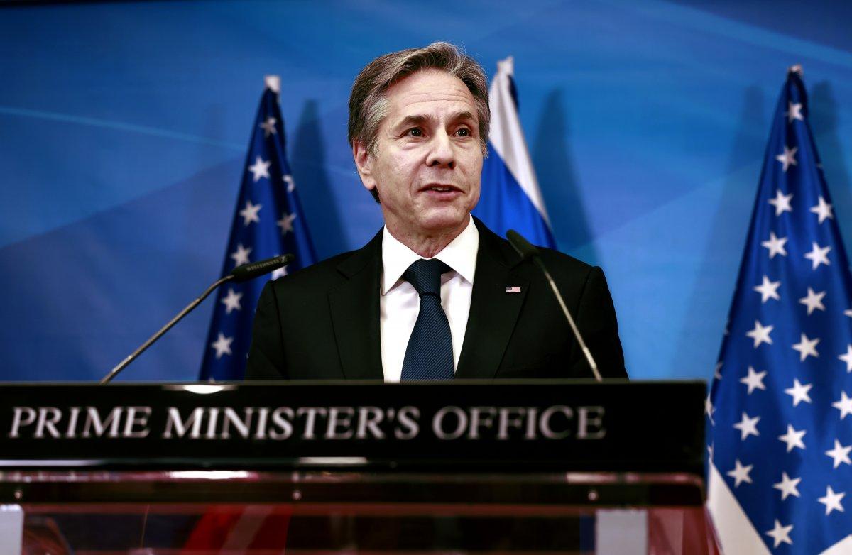 ABD Dışişleri Bakanı Blinken'in İsrail ziyaretinde dikkat çeken fotoğraf