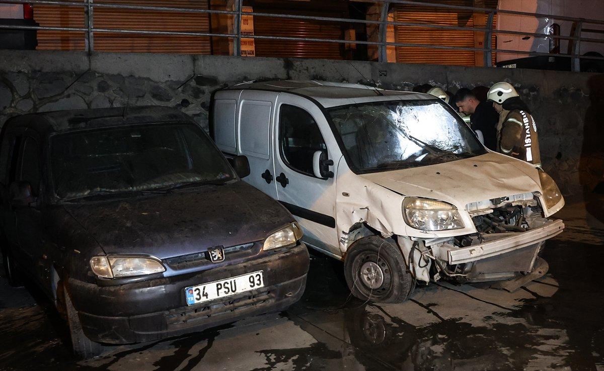 Şişli’de park halindeki araçlarda yangın