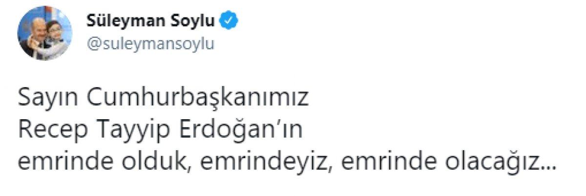 Cumhurbaşkanı Erdoğan: Süleyman Soylu'nun yanındayız