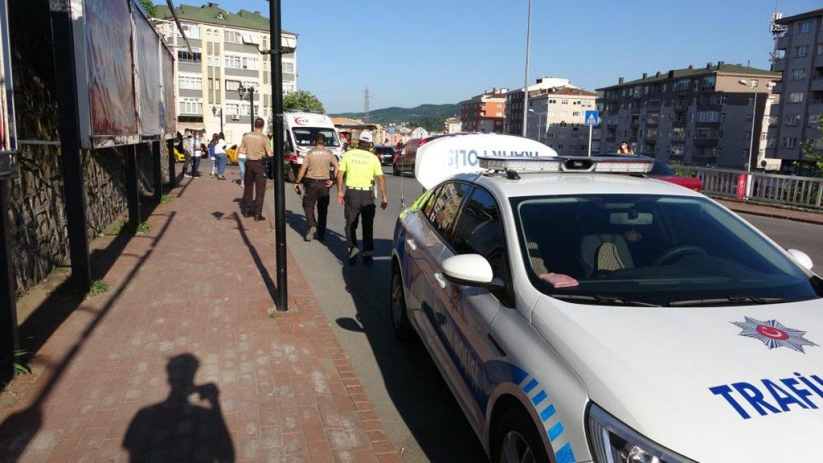 Zonguldak'ta motosiklet ile cip çarpıştı