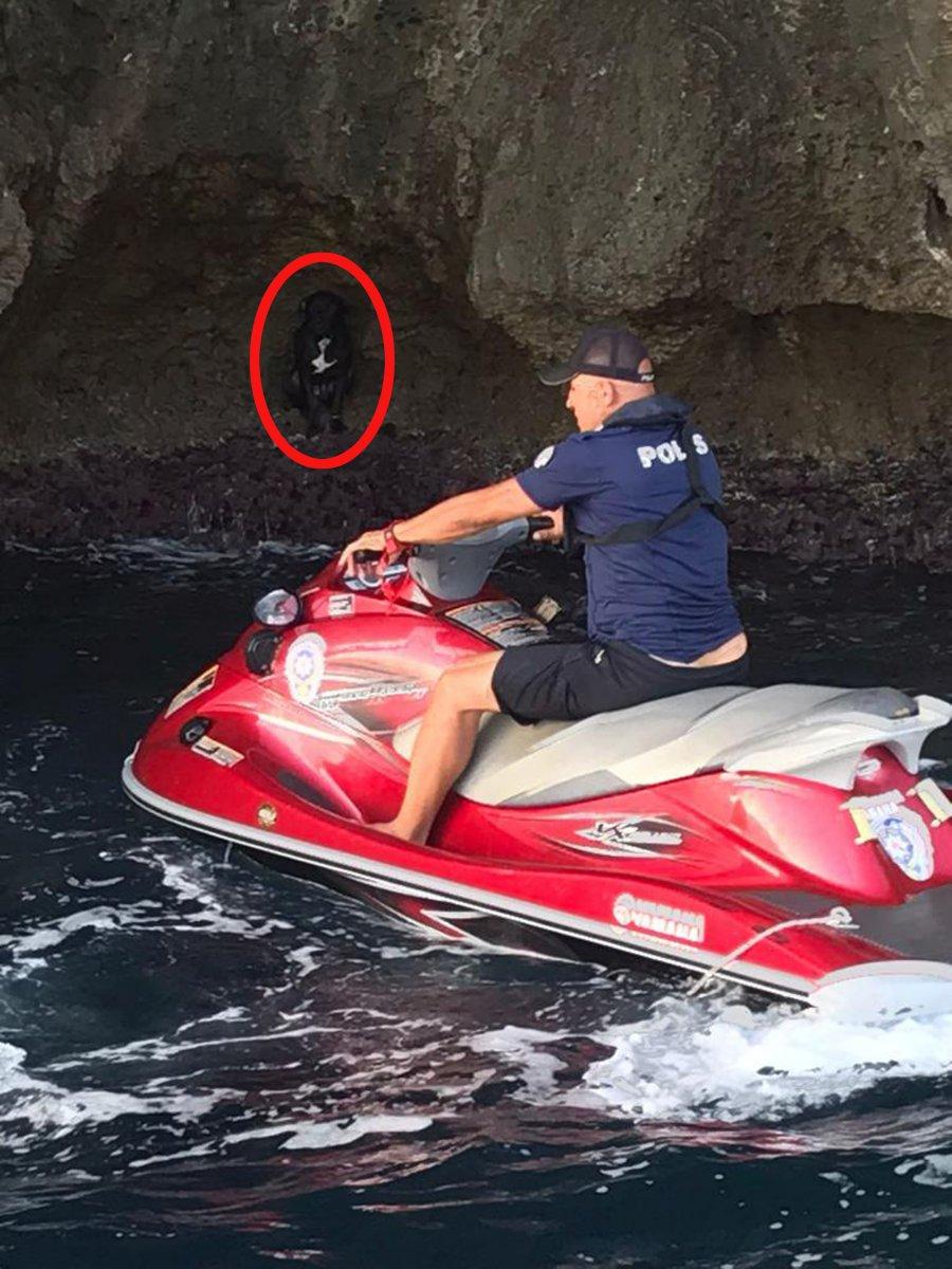 Antalya'da falezlerde mahsur kaldı